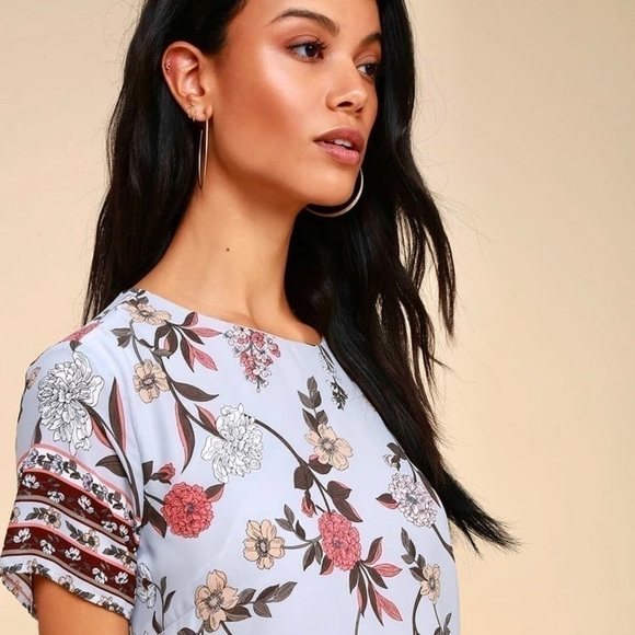 Lulu’s Boho “Floral Flirt” Cute Tshirt Shift Dress - Picture 8 of 13